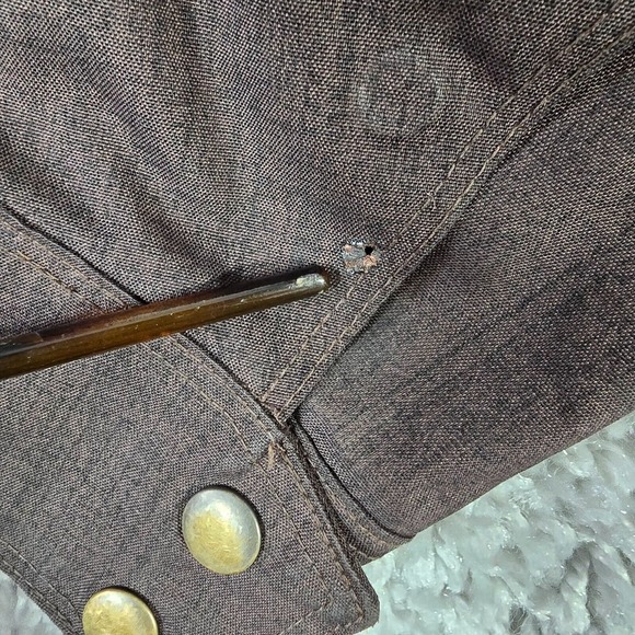 Nau Mens Hooded Full Zip Jacket Brown Size Small Outdoor Technical Shell - Picture 13 of 16